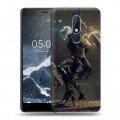 Дизайнерский пластиковый чехол для Nokia 5.1 NieR:Automata