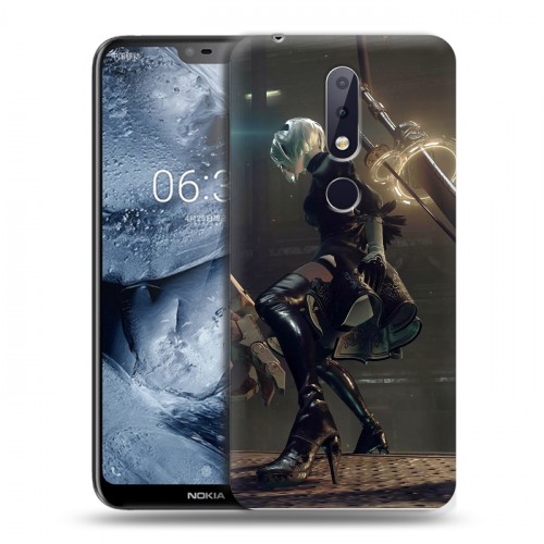 Дизайнерский пластиковый чехол для Nokia 6.1 Plus NieR:Automata