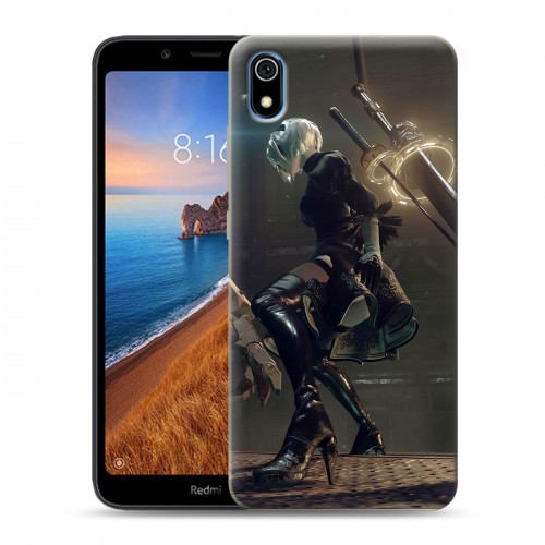 Дизайнерский силиконовый чехол для Xiaomi RedMi 7A NieR:Automata