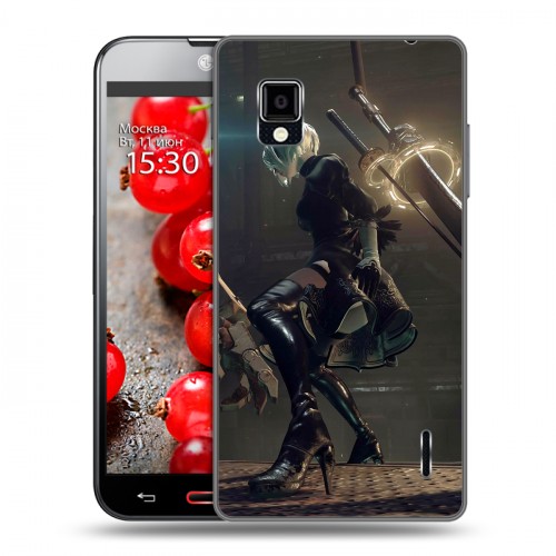 Дизайнерский пластиковый чехол для LG Optimus G NieR:Automata