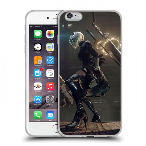 Дизайнерский силиконовый чехол для Iphone 6 Plus/6s Plus NieR:Automata