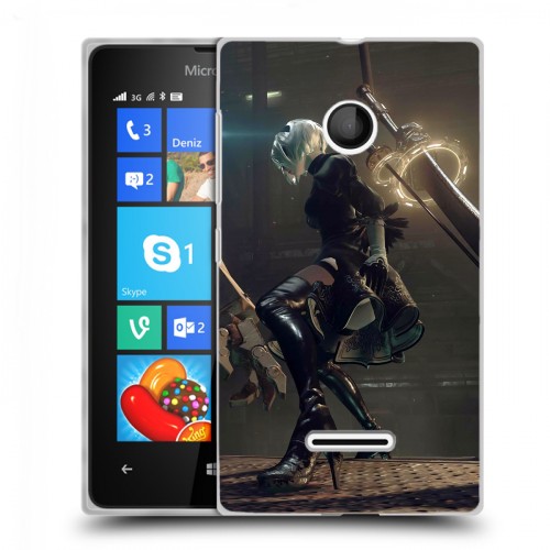 Дизайнерский пластиковый чехол для Microsoft Lumia 435 NieR:Automata