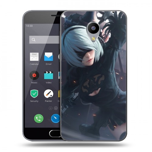 Дизайнерский пластиковый чехол для Meizu M2 Note NieR:Automata