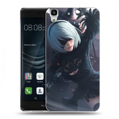 Дизайнерский пластиковый чехол для Huawei Y6II NieR:Automata