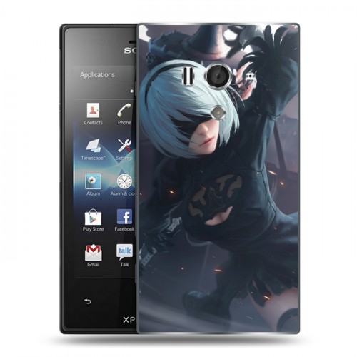 Дизайнерский пластиковый чехол для Sony Xperia acro S NieR:Automata