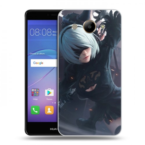 Дизайнерский пластиковый чехол для Huawei Y3 (2017) NieR:Automata