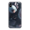 Дизайнерский силиконовый чехол для Iphone x10 NieR:Automata