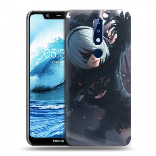 Дизайнерский пластиковый чехол для Nokia 5.1 Plus NieR:Automata