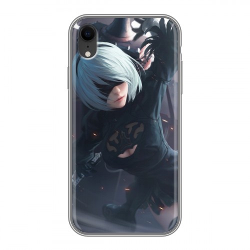 Дизайнерский силиконовый чехол для Iphone Xr NieR:Automata