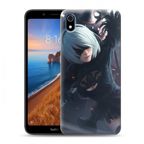 Дизайнерский силиконовый чехол для Xiaomi RedMi 7A NieR:Automata