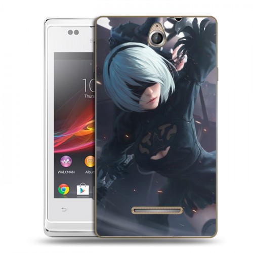 Дизайнерский пластиковый чехол для Sony Xperia E NieR:Automata