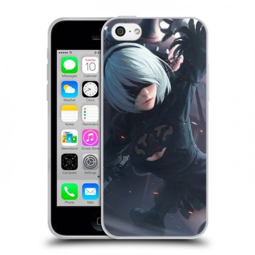 Дизайнерский пластиковый чехол для Iphone 5c NieR:Automata