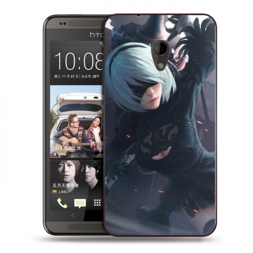 Дизайнерский пластиковый чехол для HTC Desire 700 NieR:Automata