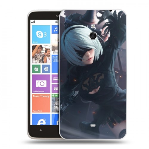 Дизайнерский пластиковый чехол для Nokia Lumia 1320 NieR:Automata