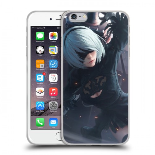 Дизайнерский силиконовый чехол для Iphone 6 Plus/6s Plus NieR:Automata