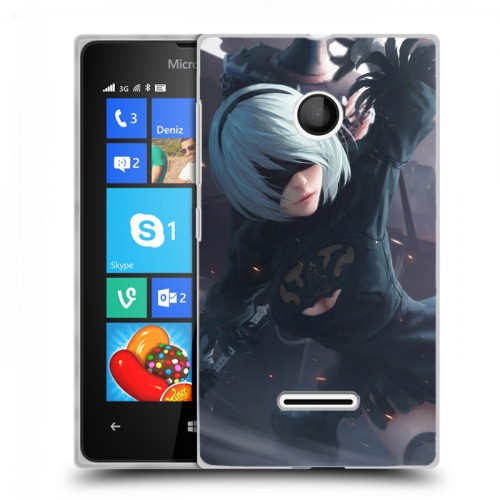 Дизайнерский пластиковый чехол для Microsoft Lumia 435 NieR:Automata