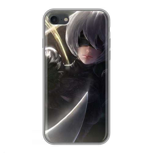 Дизайнерский силиконовый чехол для Iphone 7 NieR:Automata