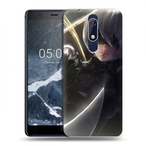 Дизайнерский пластиковый чехол для Nokia 5.1 NieR:Automata