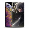 Дизайнерский силиконовый чехол для Iphone Xs Max NieR:Automata