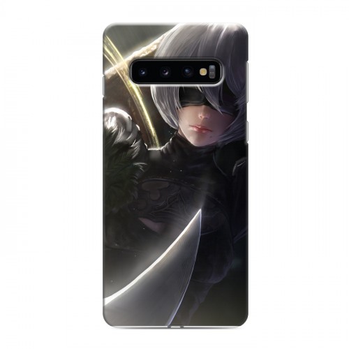 Дизайнерский силиконовый чехол для Samsung Galaxy S10 NieR:Automata