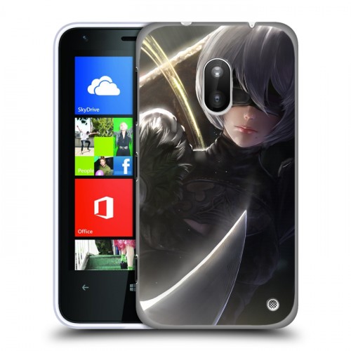 Дизайнерский пластиковый чехол для Nokia Lumia 620 NieR:Automata