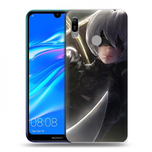 Дизайнерский пластиковый чехол для Huawei Y6 (2019) NieR:Automata