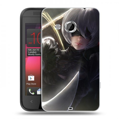 Дизайнерский пластиковый чехол для HTC Desire 200 NieR:Automata