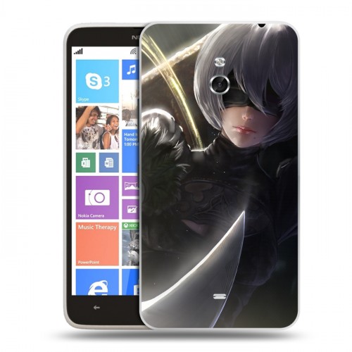 Дизайнерский пластиковый чехол для Nokia Lumia 1320 NieR:Automata