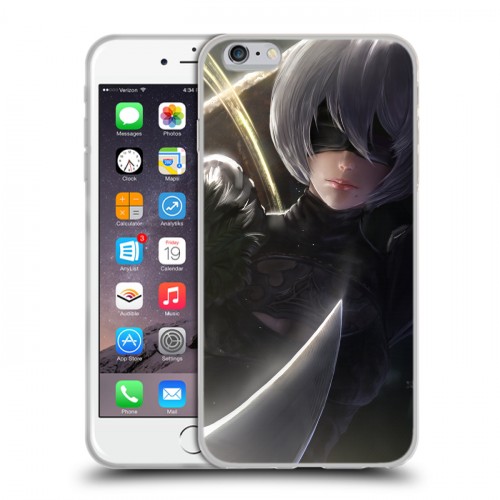 Дизайнерский силиконовый чехол для Iphone 6 Plus/6s Plus NieR:Automata