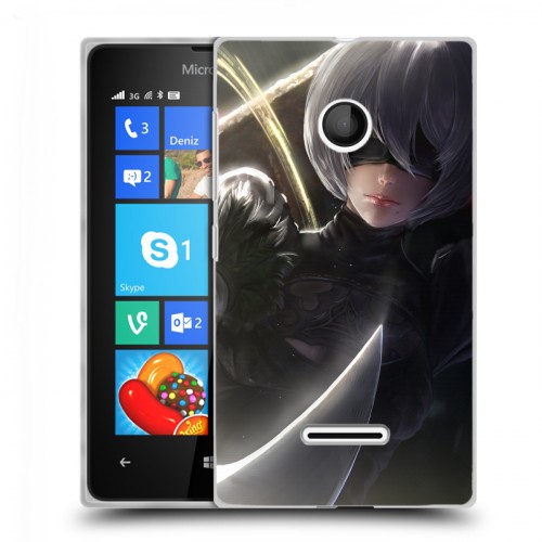 Дизайнерский пластиковый чехол для Microsoft Lumia 435 NieR:Automata