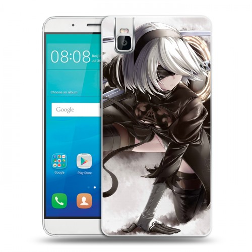 Дизайнерский пластиковый чехол для Huawei ShotX NieR:Automata