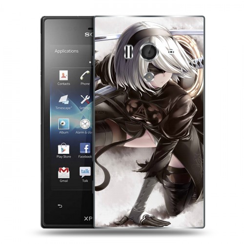 Дизайнерский пластиковый чехол для Sony Xperia acro S NieR:Automata