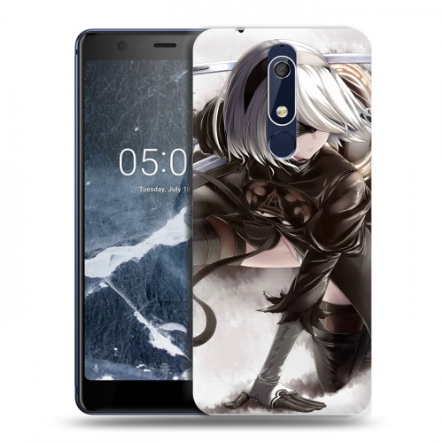 Дизайнерский пластиковый чехол для Nokia 5.1 NieR:Automata