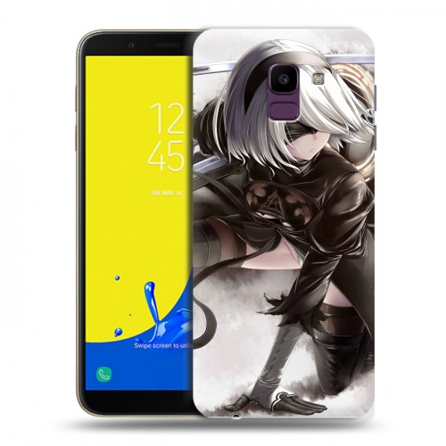 Дизайнерский пластиковый чехол для Samsung Galaxy J6 NieR:Automata