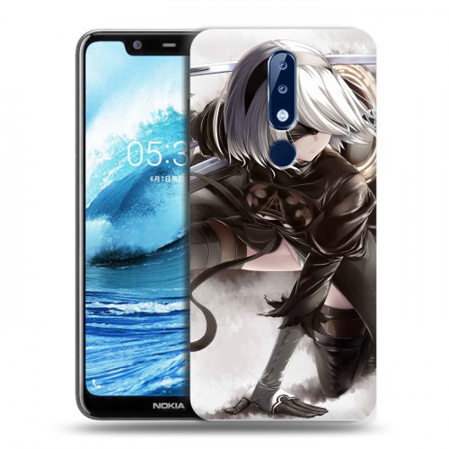 Дизайнерский силиконовый чехол для Nokia 5.1 Plus NieR:Automata