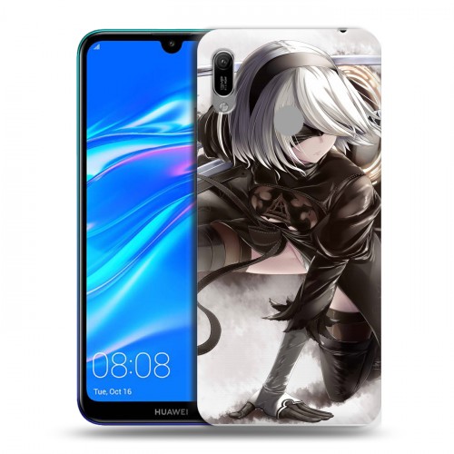 Дизайнерский пластиковый чехол для Huawei Y6 (2019) NieR:Automata