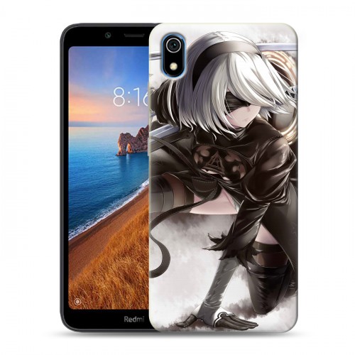 Дизайнерский силиконовый чехол для Xiaomi RedMi 7A NieR:Automata