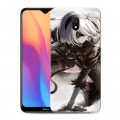 Дизайнерский силиконовый с усиленными углами чехол для Xiaomi RedMi 8A NieR:Automata