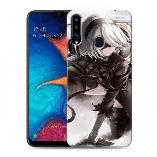 Дизайнерский пластиковый чехол для Samsung Galaxy A20s NieR:Automata