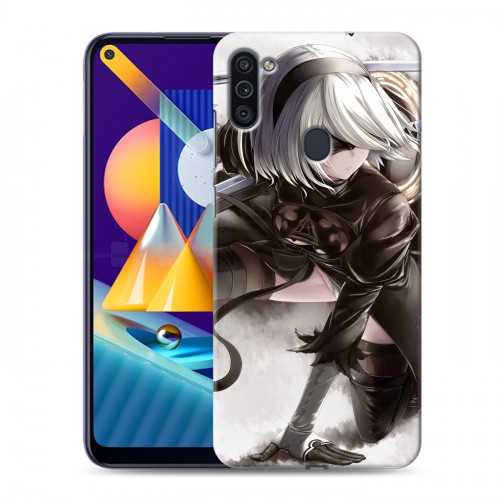 Дизайнерский пластиковый чехол для Samsung Galaxy M11 NieR:Automata