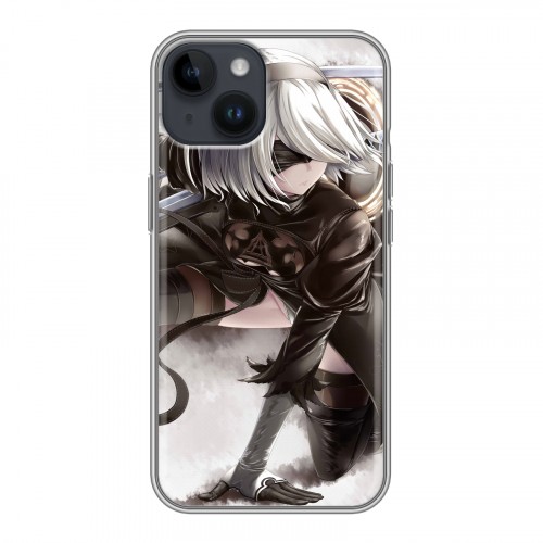 Дизайнерский пластиковый чехол для Iphone 14 NieR:Automata