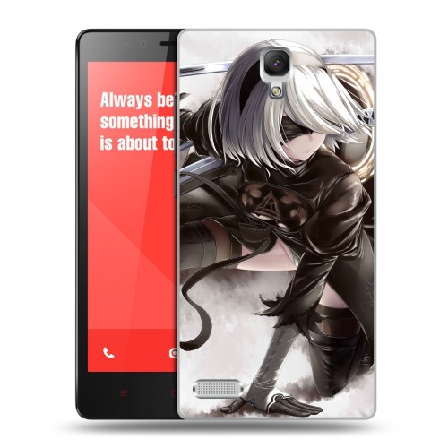 Дизайнерский силиконовый чехол для Xiaomi RedMi Note NieR:Automata