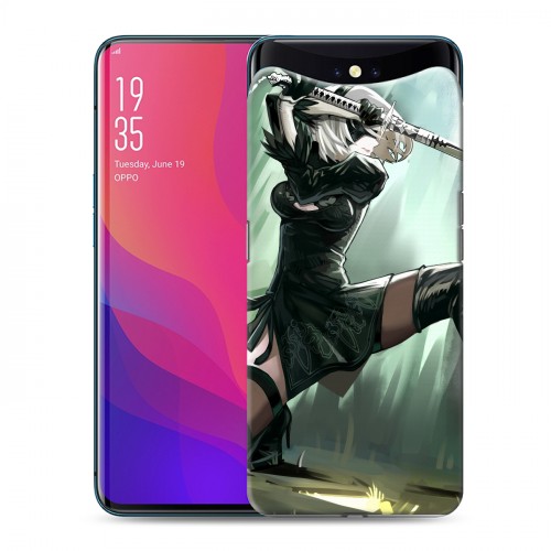 Дизайнерский силиконовый чехол для OPPO Find X NieR:Automata