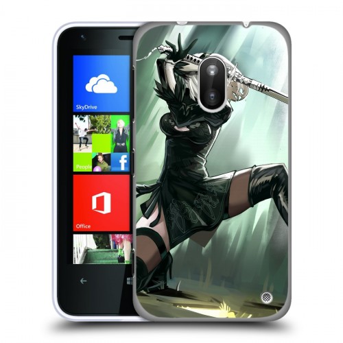 Дизайнерский пластиковый чехол для Nokia Lumia 620 NieR:Automata