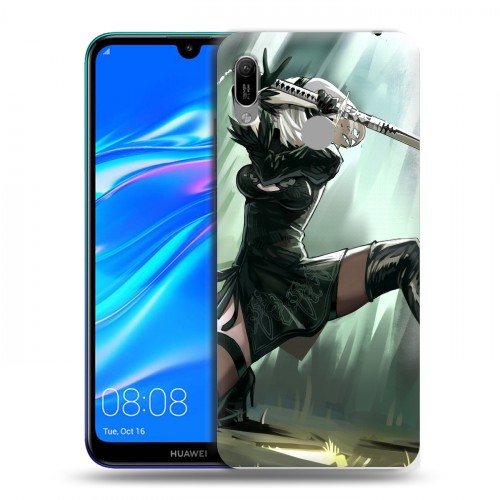 Дизайнерский пластиковый чехол для Huawei Y6 (2019) NieR:Automata