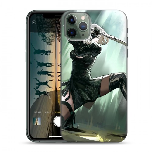 Дизайнерский пластиковый чехол для Iphone 11 Pro NieR:Automata