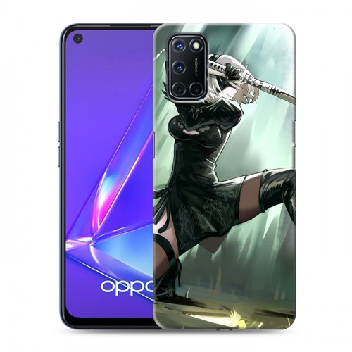 Дизайнерский пластиковый чехол для OPPO A52 NieR:Automata