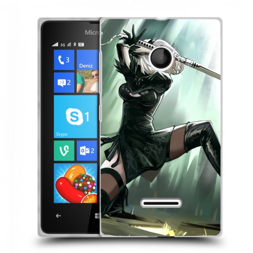 Дизайнерский пластиковый чехол для Microsoft Lumia 435 NieR:Automata