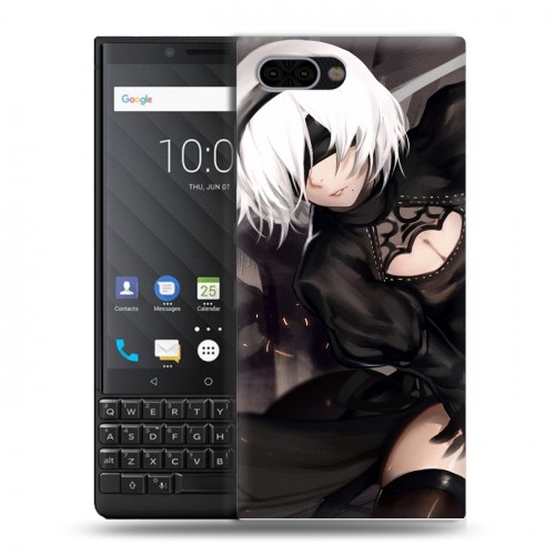 Дизайнерский пластиковый чехол для BlackBerry KEY2 NieR:Automata