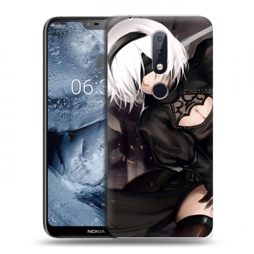 Дизайнерский пластиковый чехол для Nokia 6.1 Plus NieR:Automata